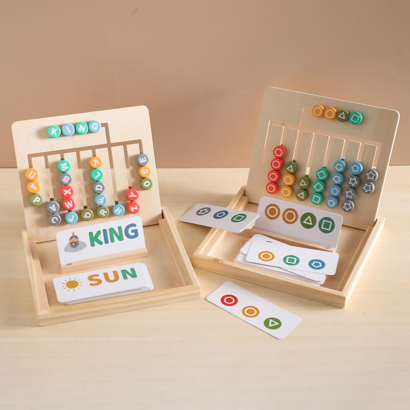 Alphabet educational toy learning shapes letters gift idea birthday montessori