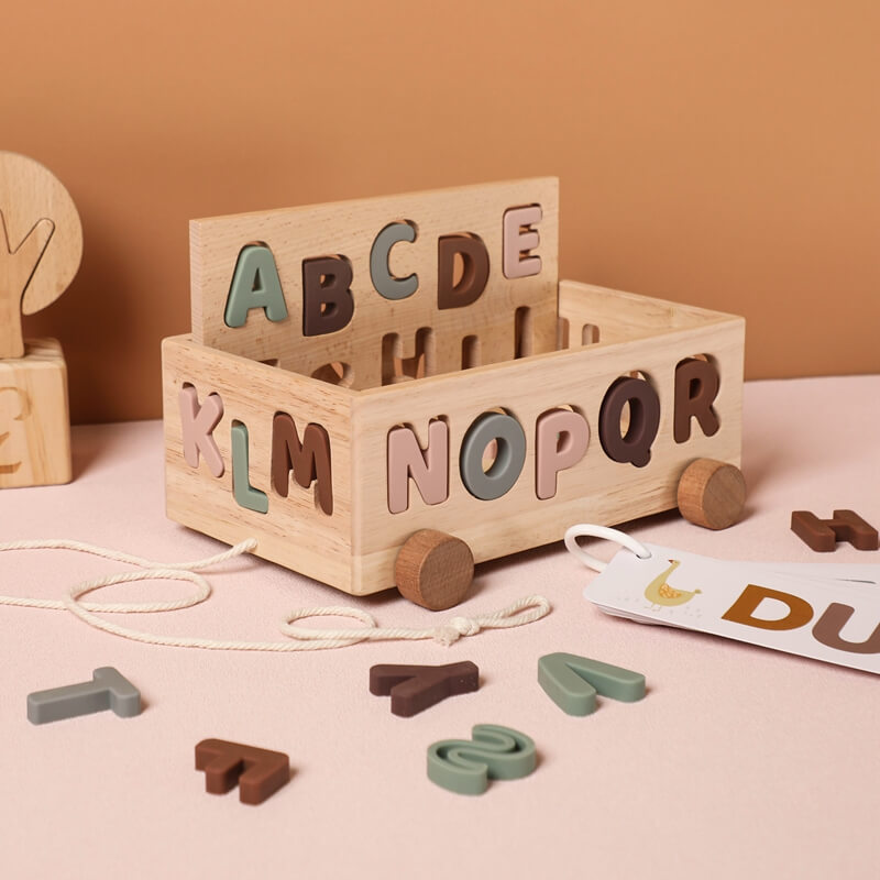 Letters learning Montessori truck alphabet gift