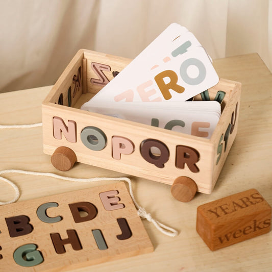 Letters learning Montessori truck alphabet 