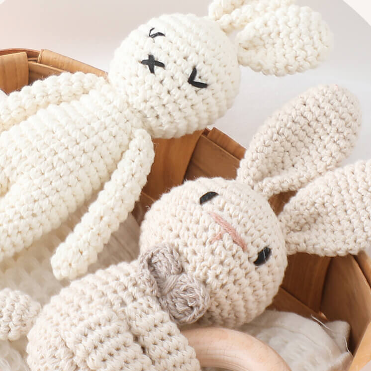 Handmade Crochet Bunny Rabbit gift idea newborn