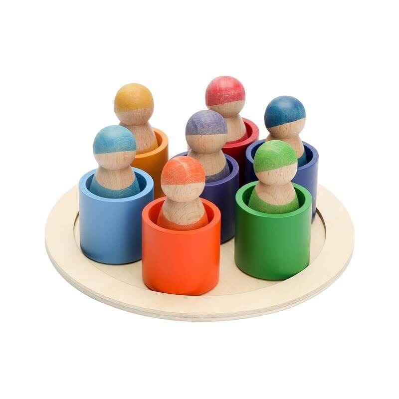 Montessori Rainbow Learning Educational Wooden Birthday gift idea christmas