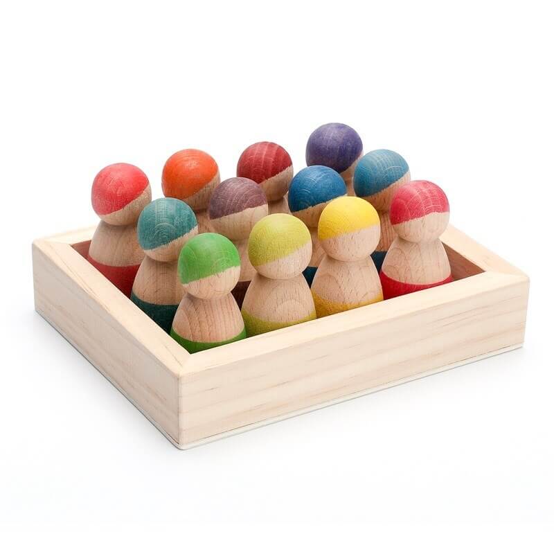 Montessori Rainbow Learning Educational Wooden Birthday gift idea christmas