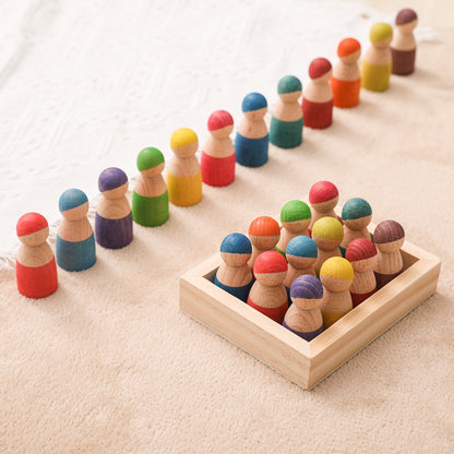 Montessori Rainbow Learning Educational Wooden quality