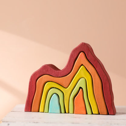 Montessori Rainbow Blocks mountain gift idea