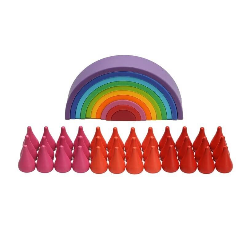 Montessori Educational Toys Rainbow gift idea toddler