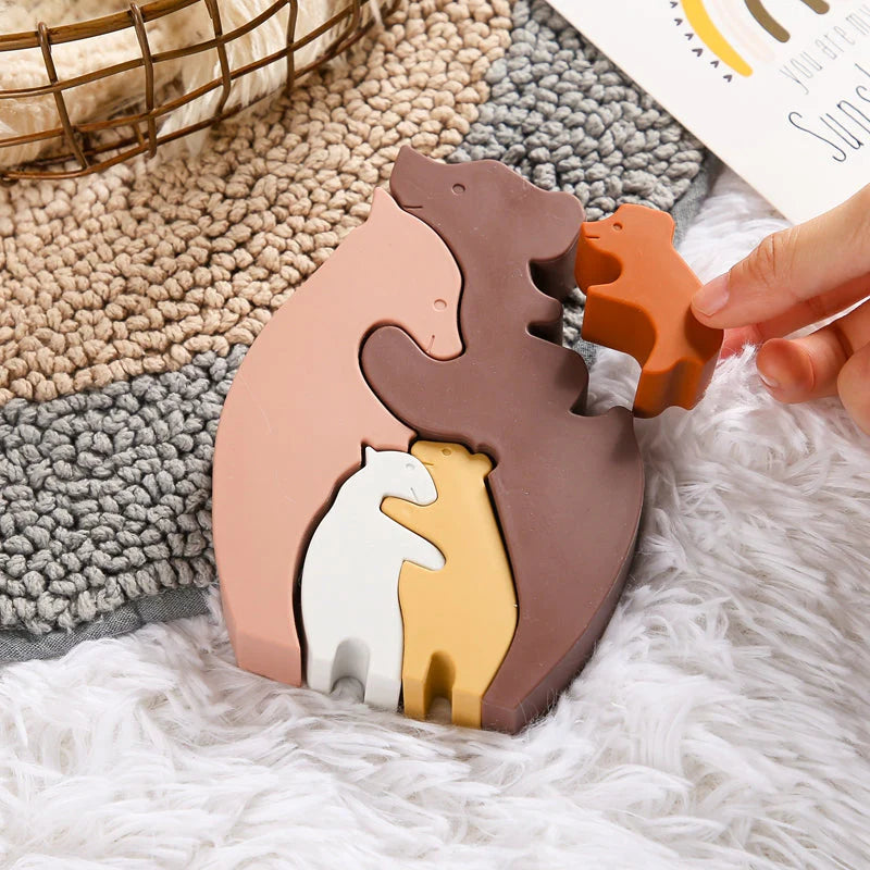 ANIMAL PUZZLE Montessori educational toys BEAR